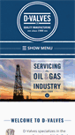 Mobile Screenshot of dvalves.com