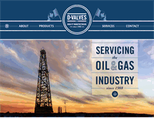 Tablet Screenshot of dvalves.com